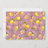 Faire-part citrons aquarelle 25 (Dos)