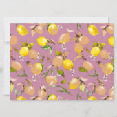 Faire-part citrons aquarelle 25 (Devant)