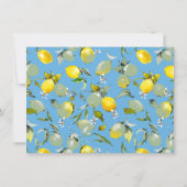 Faire-part citrons aquarelle 27 (Dos)