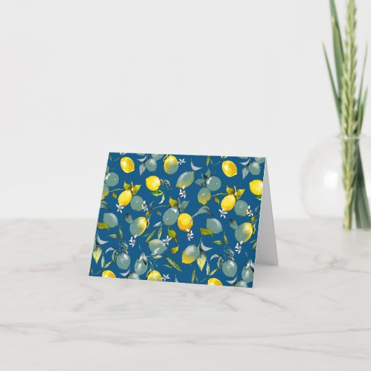 Faire-part citrons aquarelle 29 (Devant)