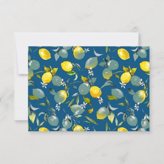 Faire-part citrons aquarelle 29 (Devant)