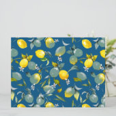Faire-part citrons aquarelle 29 (Debout devant)