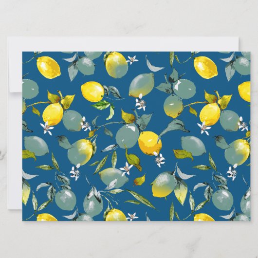 Faire-part citrons aquarelle 29 (Devant)