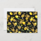 Faire-part citrons d'aquarelle 30 (Dos)