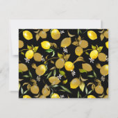 Faire-part citrons d'aquarelle 30 (Dos)