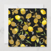 Faire-part citrons d'aquarelle 30 (Dos)