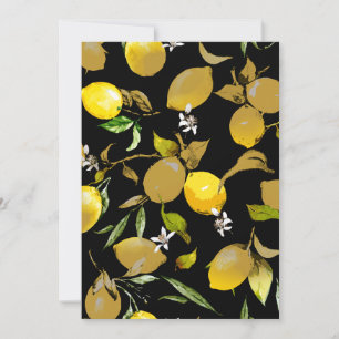Faire-part citrons d'aquarelle 31
