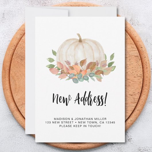 Faire-part Citrouille Automne