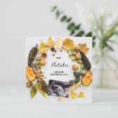 Faire-part Citrouille de grossesse Automne Automne Automne Fa (Debout devant)