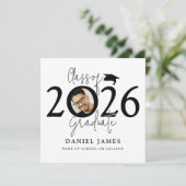 Faire-part Class Of 2026 Graduate | Photo Graduation (Debout devant)