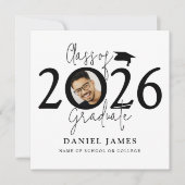 Faire-part Class Of 2026 Graduate | Photo Graduation (Devant)