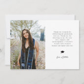 Faire-part Class of 2026 Typography Grad Photo (Dos)