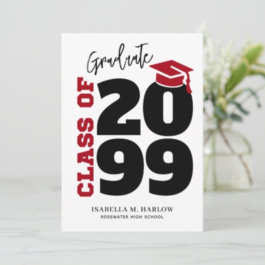 Faire-part Class of YY Graduation (Debout devant)