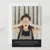 Faire-part Classe de 2022 Photo Collage Graduation personnali (Dos)