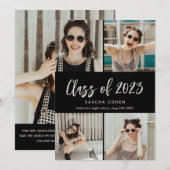 Faire-part Classe de 2022 Photo Collage Graduation personnali (Devant / Derrière)