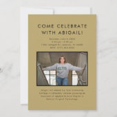 Faire-part Classe De 2023 Photos Graduation Open House (Dos)