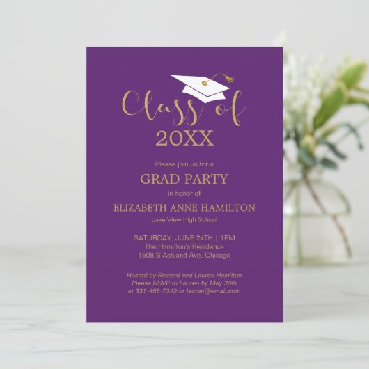 Faire-part Classe de 2024 Enquêtes de fin d'études secondaire (Debout devant)