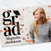 Faire-part Classe de 2024 GRAD Multi Photo Graduation