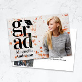 Faire-part Classe de 2024 GRAD Multi Photo Graduation