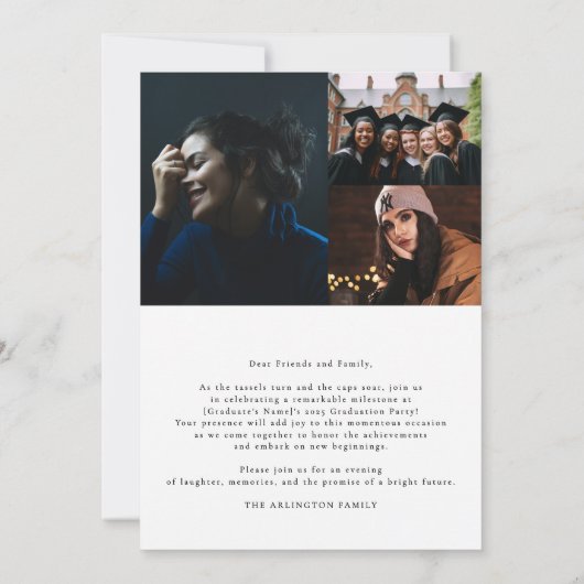 FAIRE-PART CLASSE DE 2025 DIPLÔME (Dos)