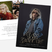 Faire-part CLASSE DE 2025 DIPLÔME de l'écriture d'or