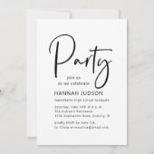 Faire-part Classe De 2025 Grad Photo Arch Party Grad Grad (Dos)