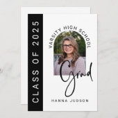 Faire-part Classe De 2025 Grad Photo Arch Party Grad Grad (Devant / Derrière)