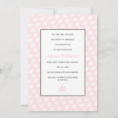 Faire-part Classe de 2025 quatre photos blush rose graduation (Dos)