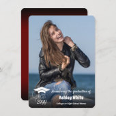 Faire-part Classe de citation-superposition noire-Inspiration (Devant / Derrière)