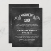 Faire-part Classe de classement simple en tableau de bord (Devant / Derrière)