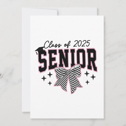 Faire-part Classe de coquette de la bow senior 2025 (Devant)