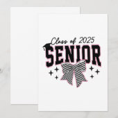 Faire-part Classe de coquette de la bow senior 2025 (Devant / Derrière)
