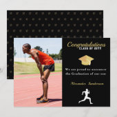 Faire-part Classe de coureur de piste de 2022 graduation fair (Devant / Derrière)