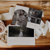 Faire-part Classe de crème d'arc moderne de 2024 3 Graduation