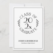 Faire-part Classe de la photographie de haut niveau Typograph (Dos)