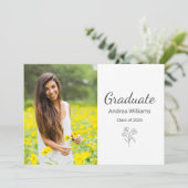 Faire-part Classe de photo moderne élégante 2025 (Debout devant)