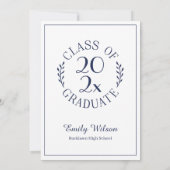 Faire-part Classe de photographie de grade supérieur Typograp (Dos)