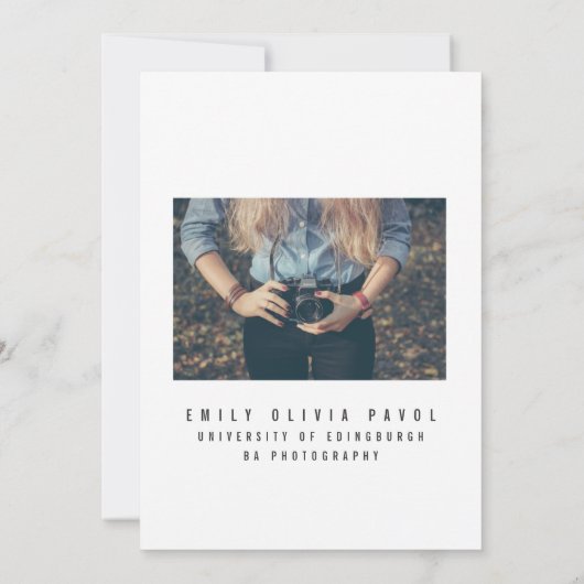 FAIRE-PART CLASSE DIPLÔMÉE DE ... (Dos)