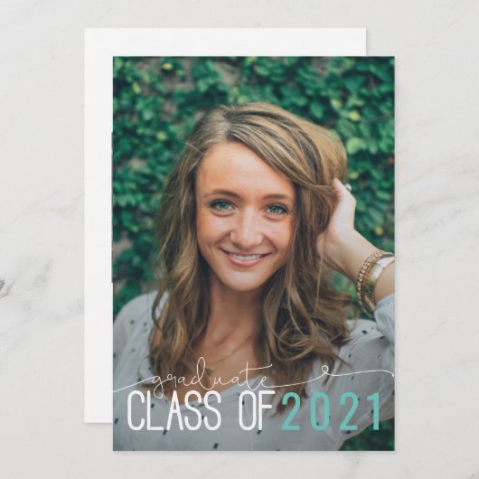 FAIRE-PART CLASSE DIPLÔMÉE DE ... (Devant / Derrière)