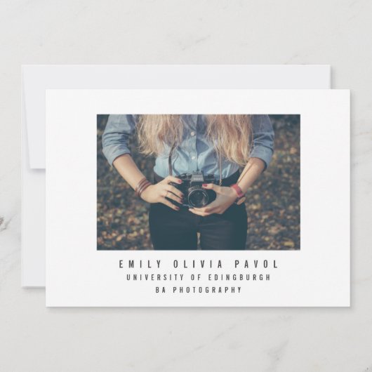 FAIRE-PART CLASSE DIPLÔMÉE DE ... (Dos)