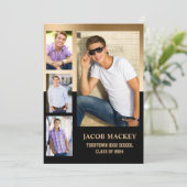 Faire-part Classe d'or noir du lycée 2024 photo (Debout devant)