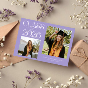 Faire-part Classe élégante de 2026 Typographie Photo de promo