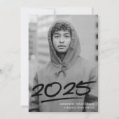 Faire-part Classe en pointillé de 2025 Moderne de la photo (Devant)