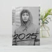 Faire-part Classe en pointillé de 2025 Moderne de la photo (Debout devant)