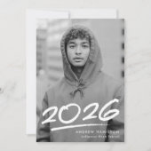 Faire-part Classe en pointillé de 2025 Moderne de la photo (Devant)