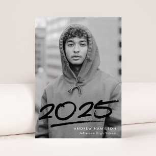 Faire-part Classe en pointillé de 2025 Moderne de la photo