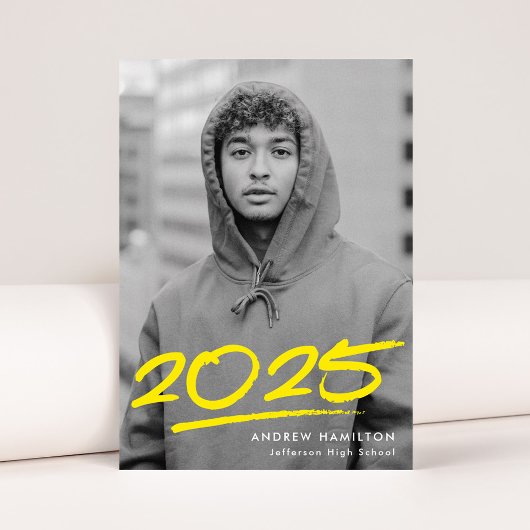 Faire-part Classe Jaune pointillée de 2023