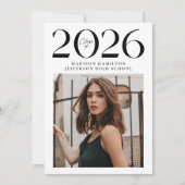 Faire-part Classe moderne de 2025 2 Diplôme Photo (Devant)