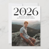 Faire-part Classe moderne de 2025 2 Diplôme Photo (Devant)