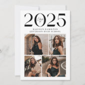 Faire-part Classe moderne de 2025 5 Diplôme photo (Devant)